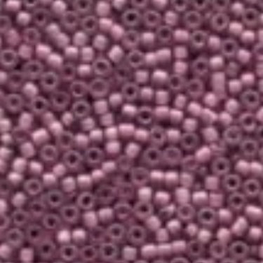 62037 Mauve Frosted Seed Beads
