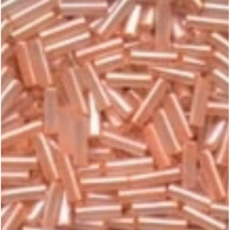 72003 Peach Creme Small Bugle Glass Beads