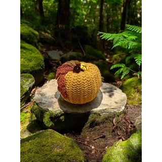 Paxe's Designs ~ Orange Pumpkin Pincushion