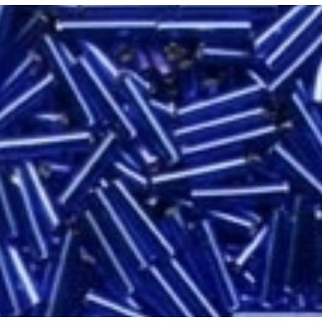 90020 Royal Blue Large Bugle Glass Beads