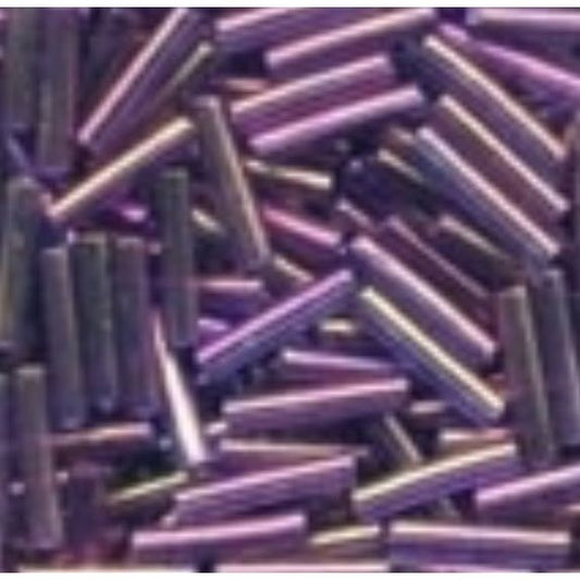 82051 Royal Mauve Medium Bugle Glass Beads