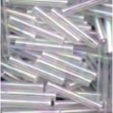 90161 Crystal Large Bugle Glass Beads