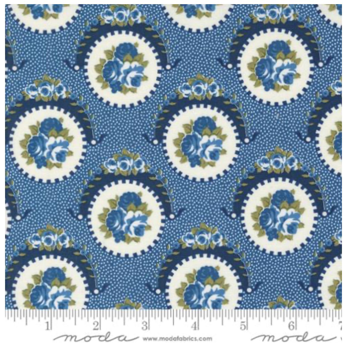 Grand Haven ~ Sweet Floral 14981 18 Nautical Blue