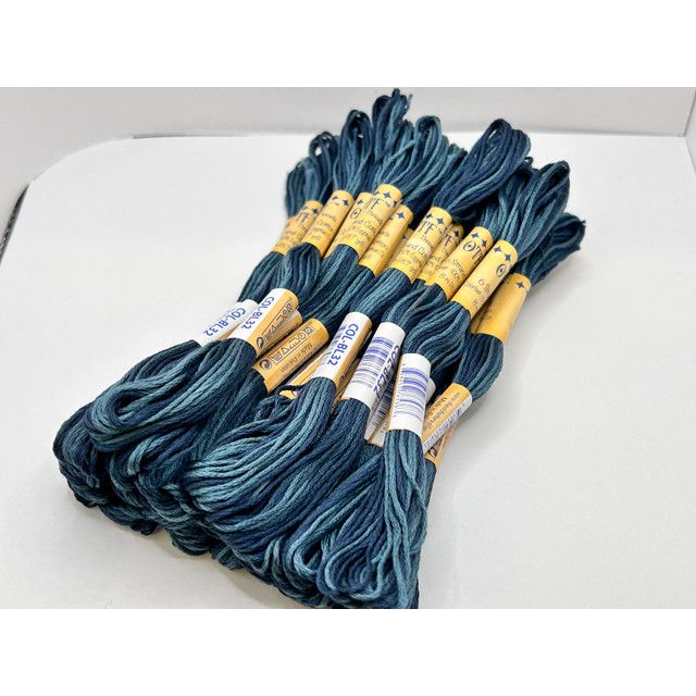 Old Tattered Flag 6 Strand ~ Cadet Blue