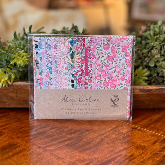 Alice Caroline | 5" Liberty Fabric Squares - 20 Different Prints