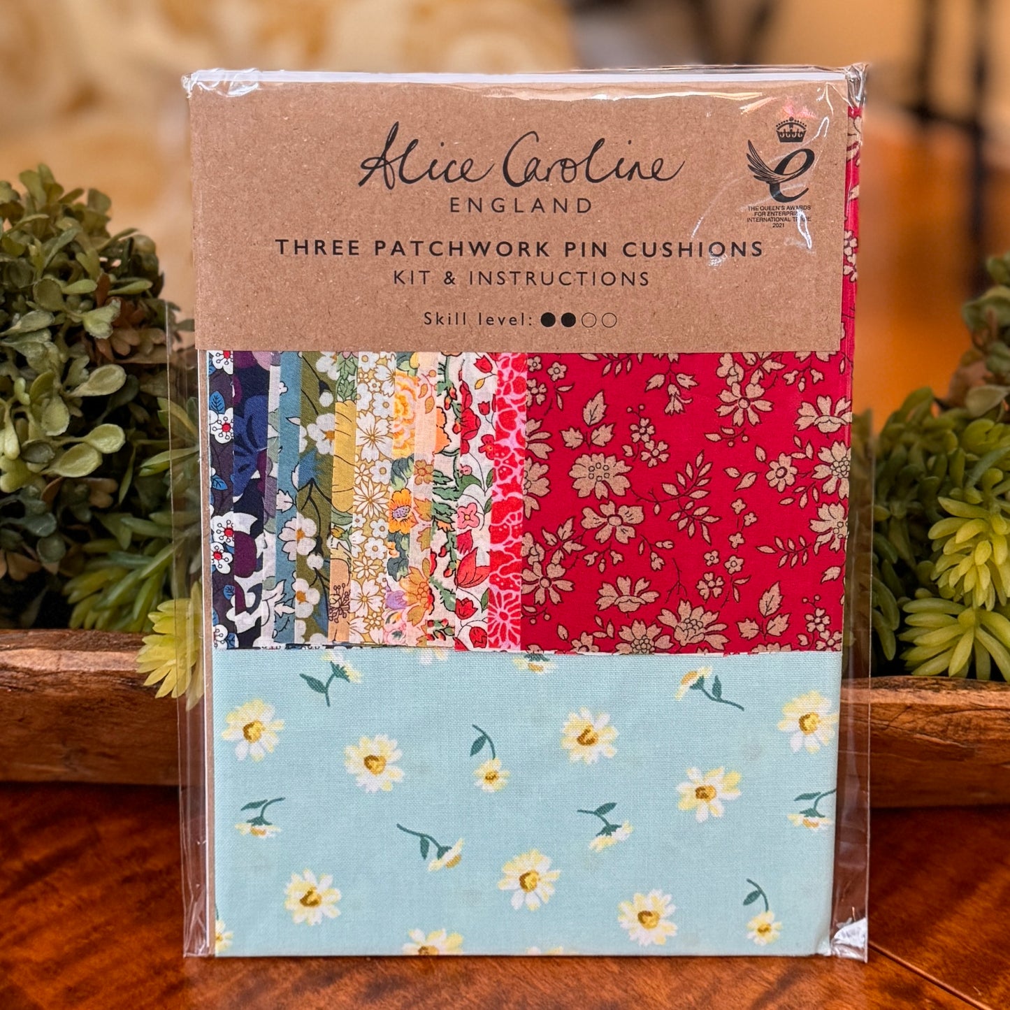 Alice Caroline | Liberty Tana Lawn Fabric Three Patchwork Pin Cushion Kit