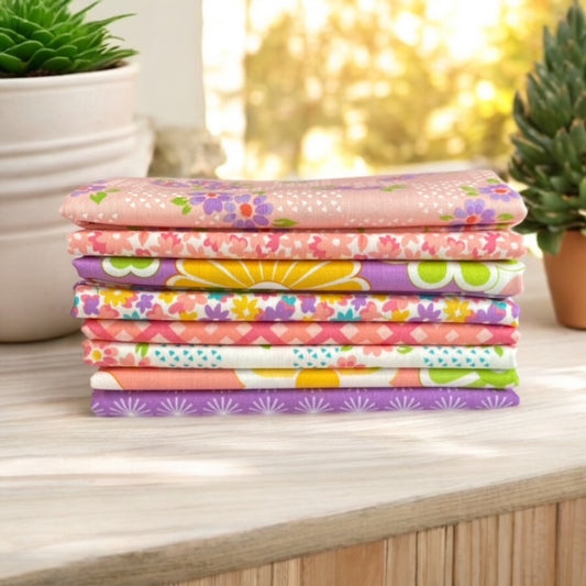 On the Bright Side ~ 8 pcs ~ Fat Quarter Bundle