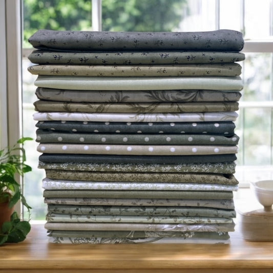 Meadow Greens ~ Fat Quarter Bundle 21 pcs