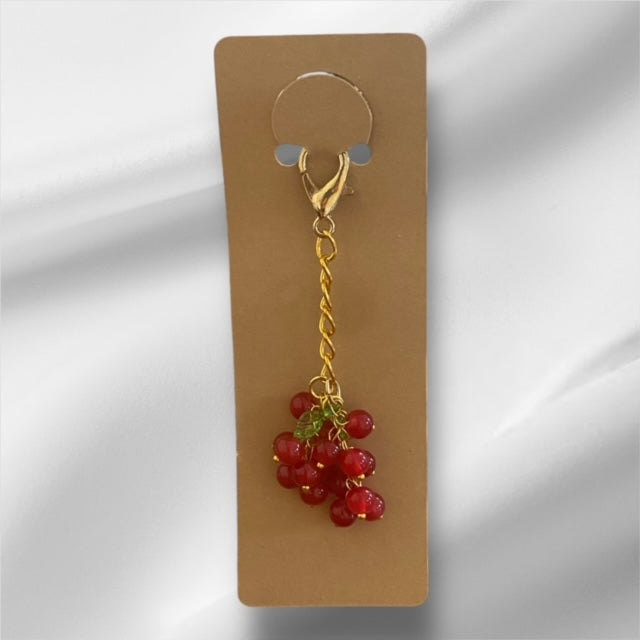 Paxe's Designs ~ Grapes Keychain