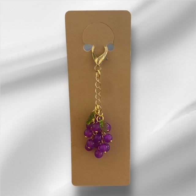 Paxe's Designs ~ Grapes Keychain