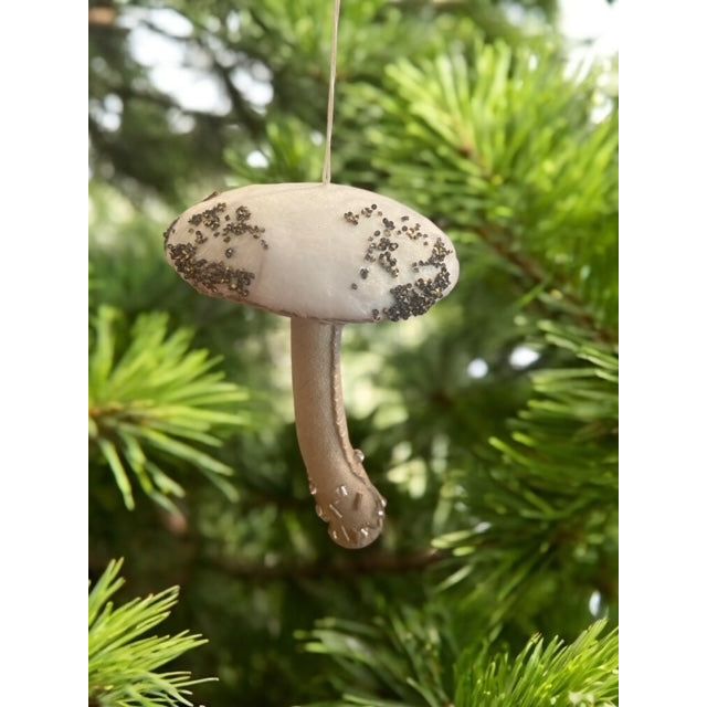 Paxe's Designs ~ Velvet Mushroom Ornament