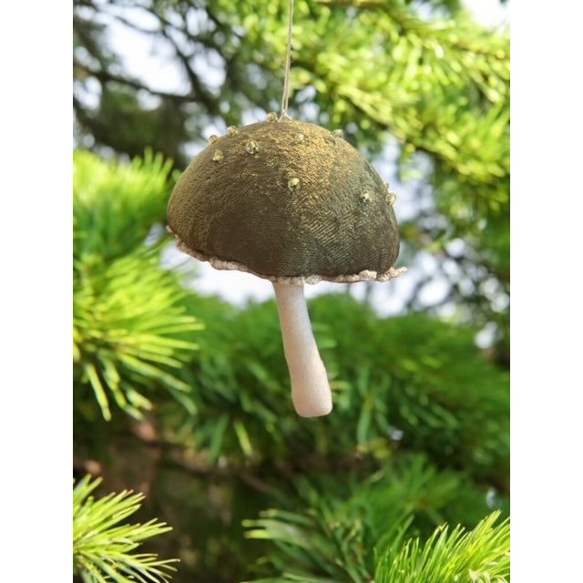 Paxe's Designs ~ Velvet Mushroom Ornament