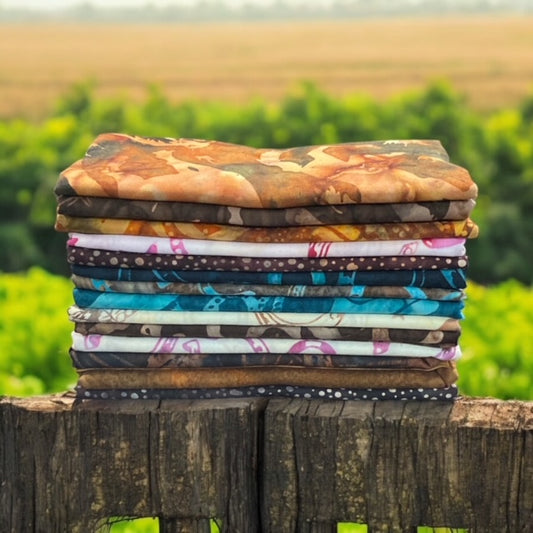 Bali Batik ~ Western Fat Quarter Bundle 14 pcs