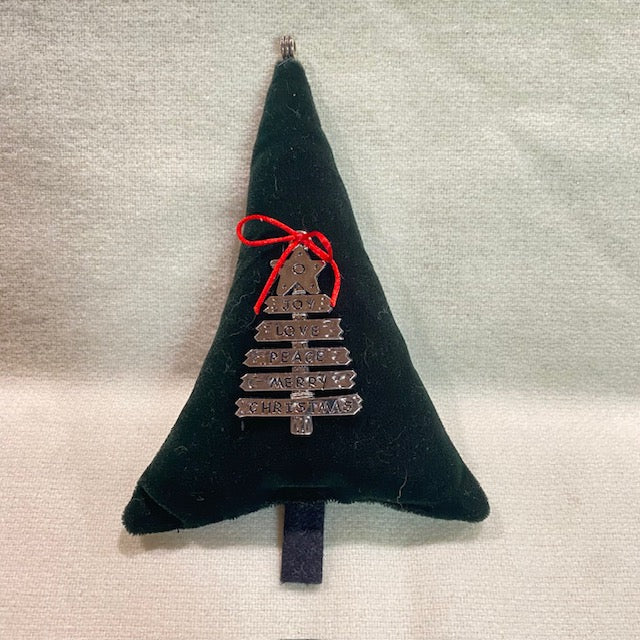 Paxe's Designs ~ Velvet Christmas Tree Decoration