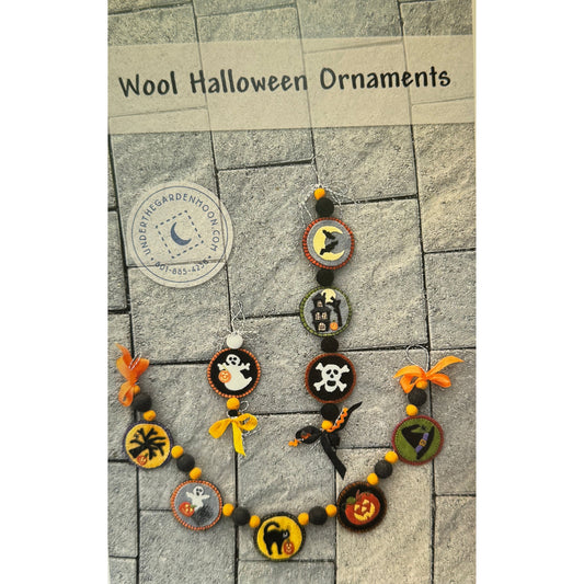 Under the Garden Moon | Wool Halloween Ornaments