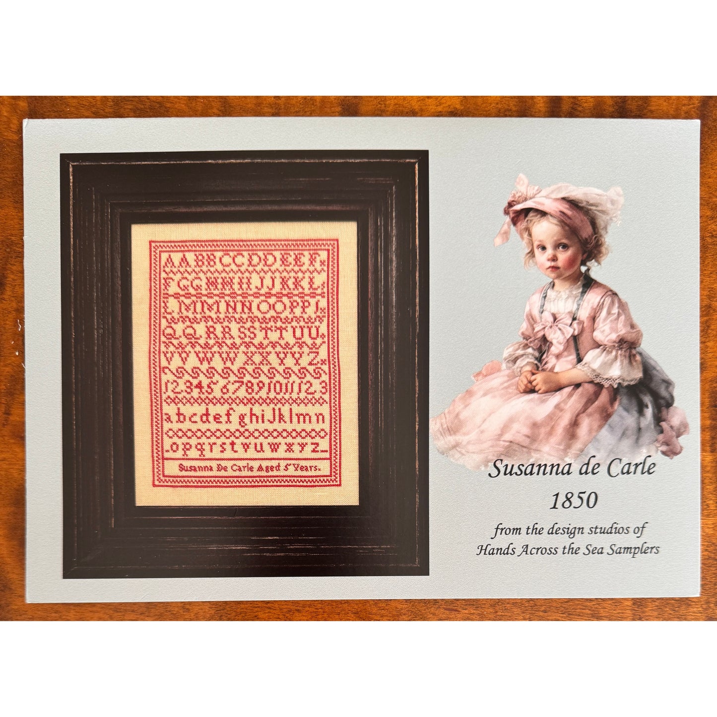Hands Across The Sea Samplers | Susanna de Carle 1850 Sampler Pattern Booklet