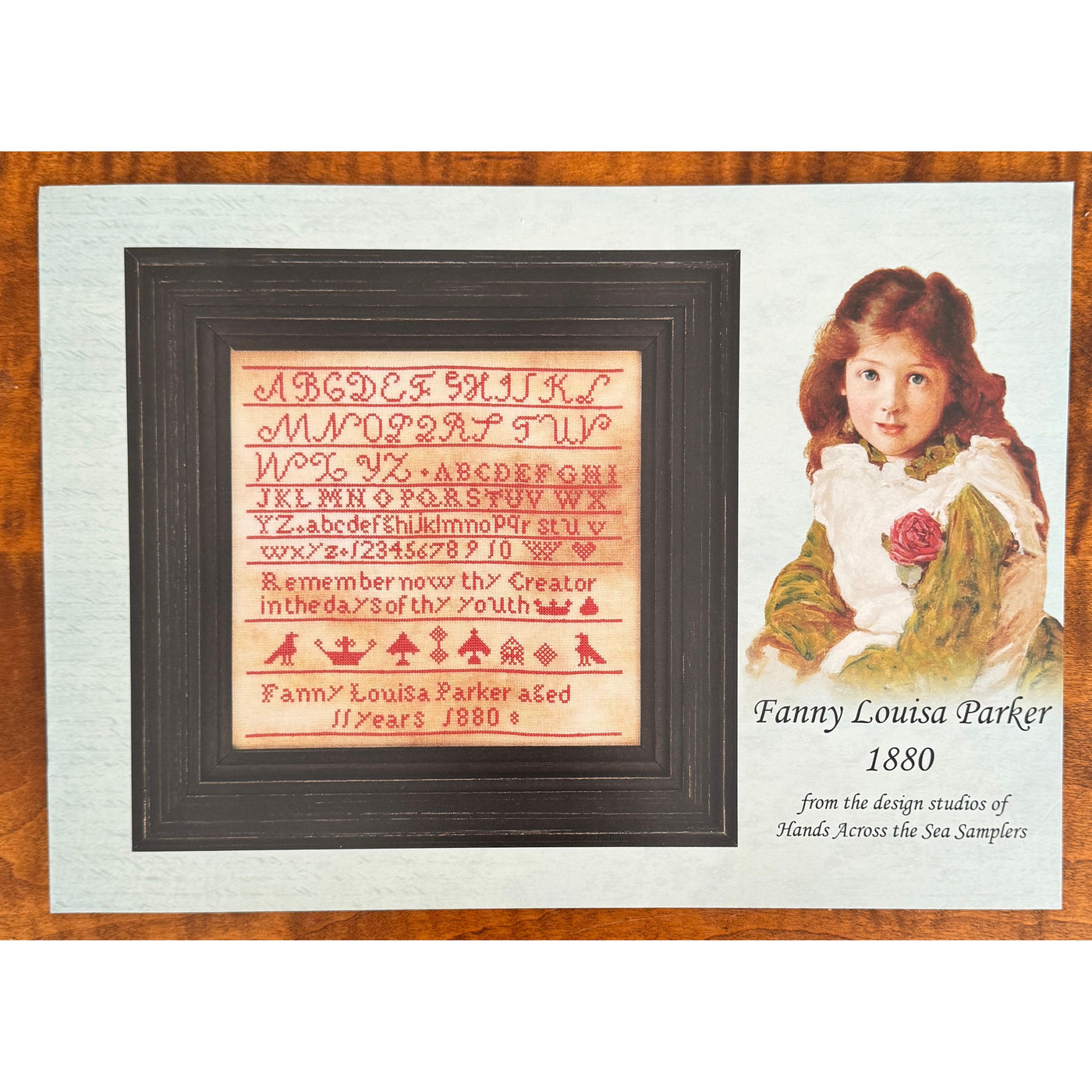 Hands Across The Sea Samplers | Fanny Louisa Parker 1880 Sampler Pattern Booklet