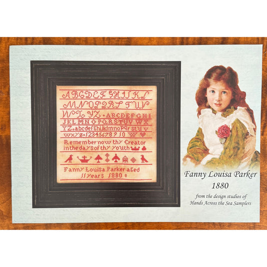Hands Across The Sea Samplers | Fanny Louisa Parker 1880 Sampler Pattern Booklet