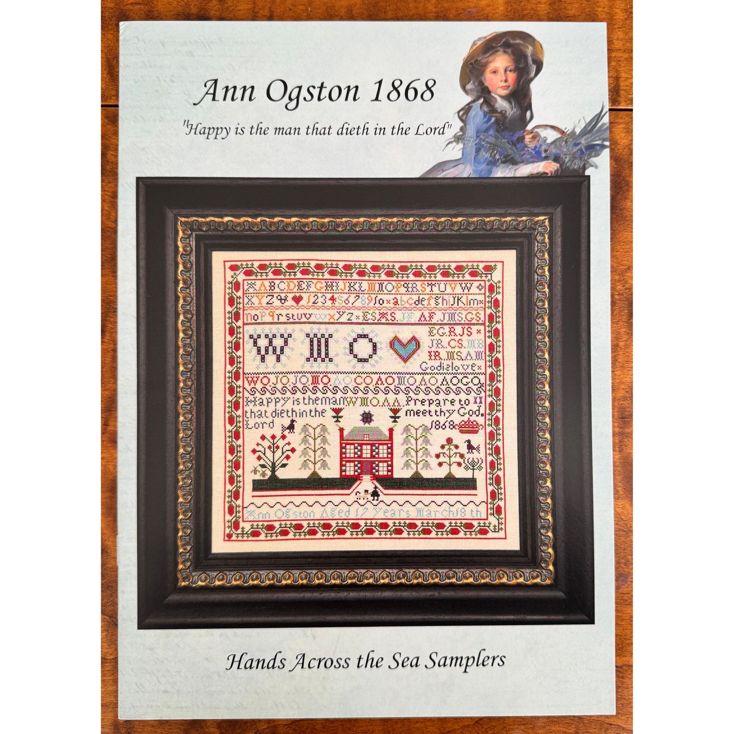 Hands Across The Sea Samplers | Ann Ogston 1868 Sampler Pattern Booklet