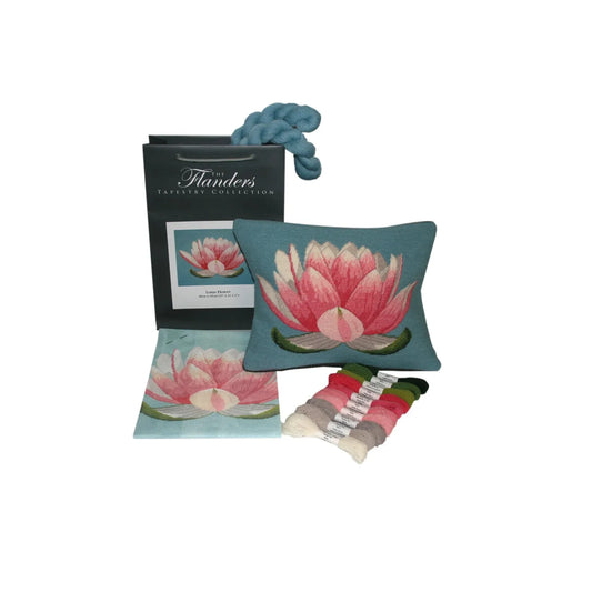 The Flanders Tapestry Collection ~ Lotus Flower Needlepoint Tapestry Kit