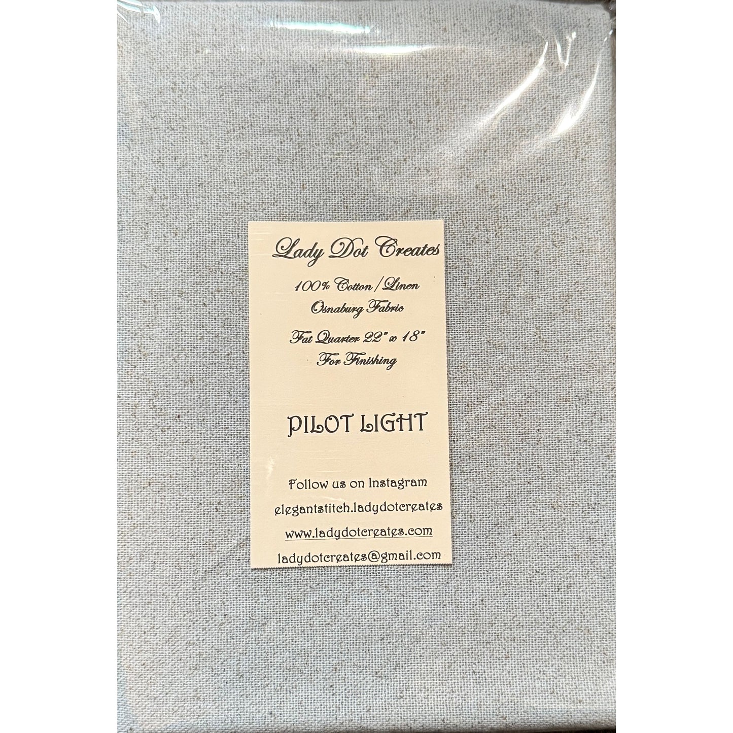 Lady Dot Creates | Hand-Dyed Osnaburg - Pilot Light