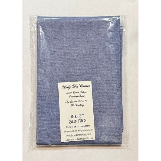 Lady Dot Creates | Hand-Dyed Osnaburg - Indigo Bunting