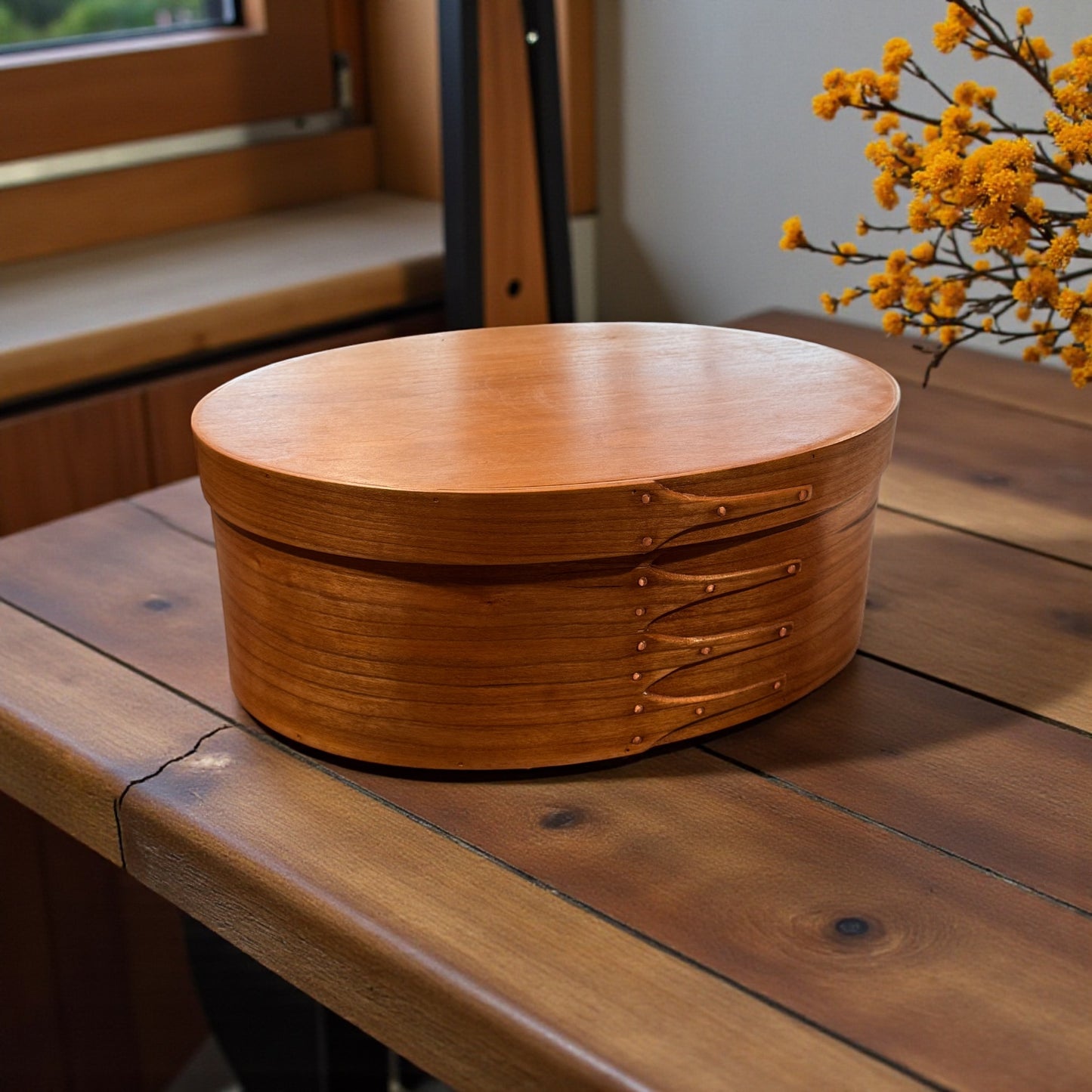 Keller Krafted | #6 Shaker Oval Box - Cherry / Cherry (Copy)