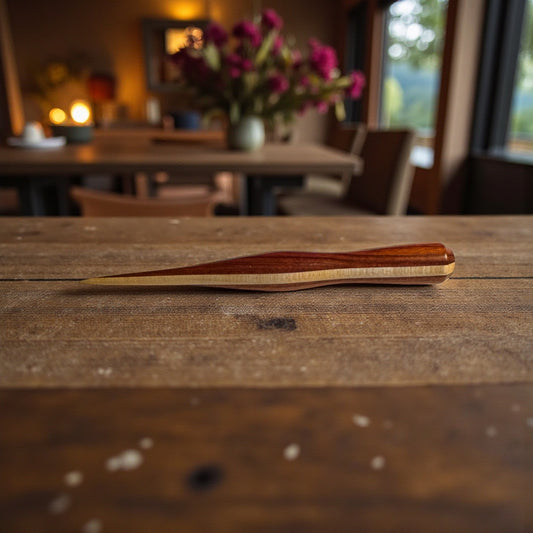 Hand-Turned Wood Laying Tool / Stiletto