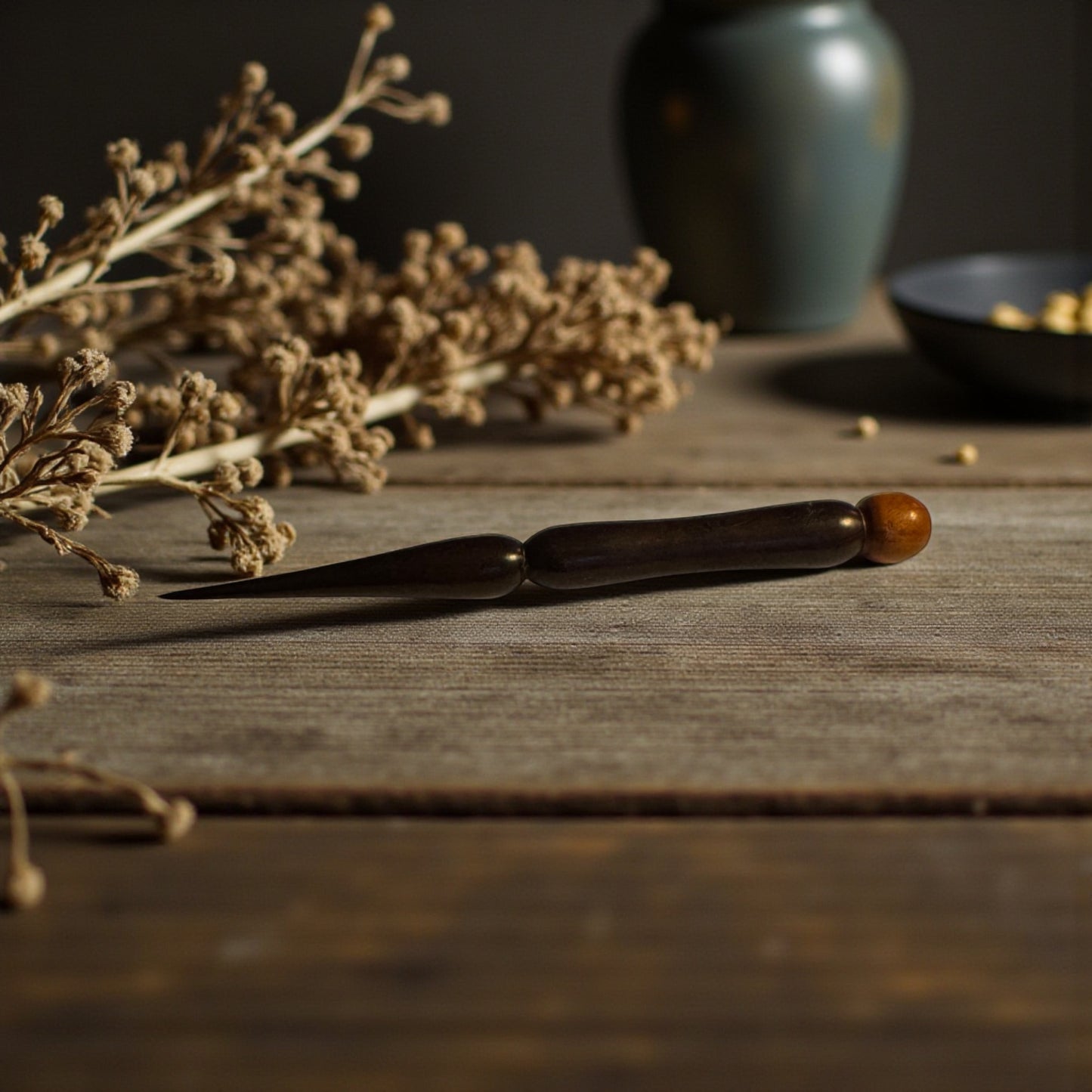 Hand-Turned Wood Laying Tool / Stiletto