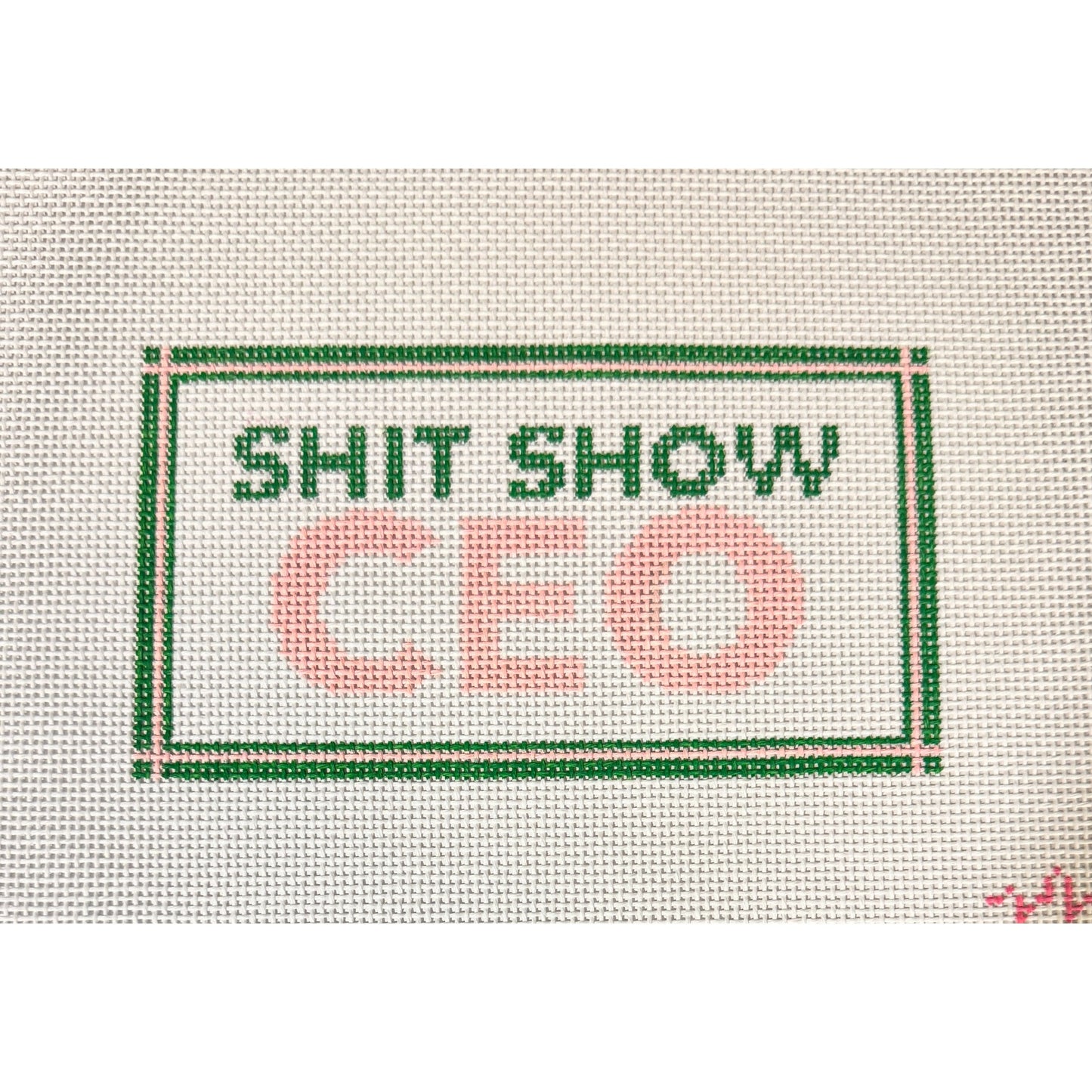 Code Thread Needlepoint | Shit Show CEO Needlepoint Canvas