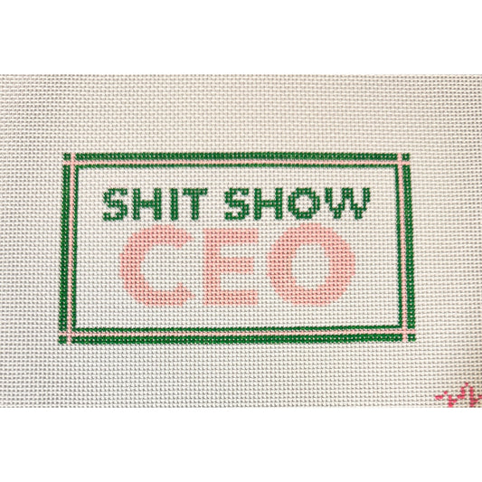Code Thread Needlepoint | Shit Show CEO Needlepoint Canvas