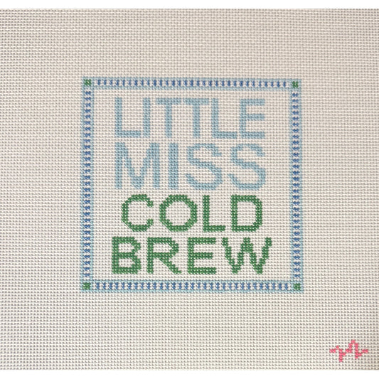 Code Thread Needlepoint | Little Miss Cold Brew Needlepoint Canvas