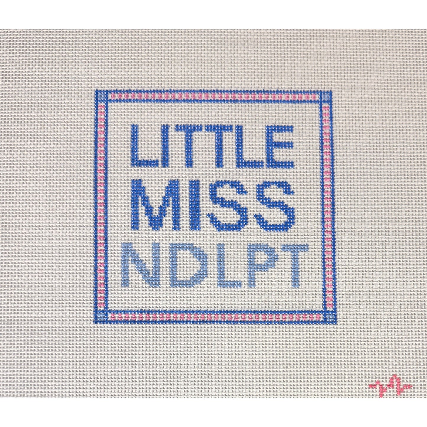 Code Thread Needlepoint | Little Miss NDLPT Needlepoint Canvas