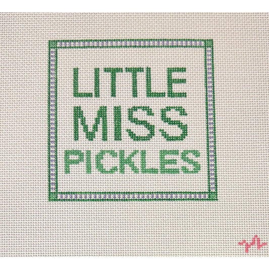 Code Thread Needlepoint | Little Miss Pickles Needlepoint Canvas