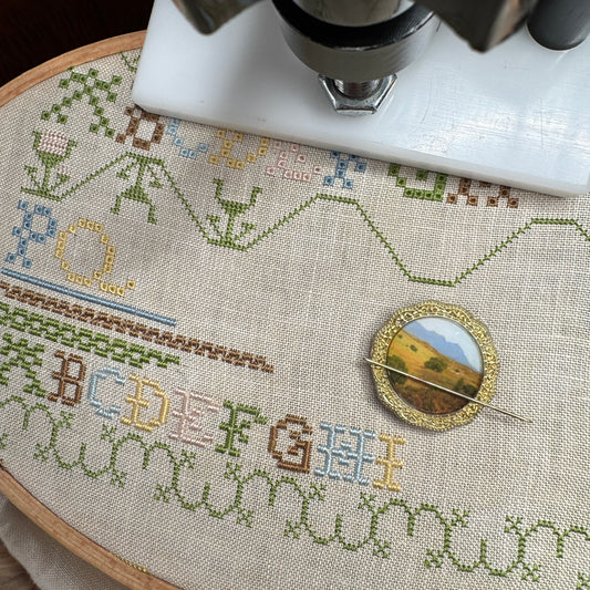 Hobby House Needleworks | Vintage Landscape Needle Minder