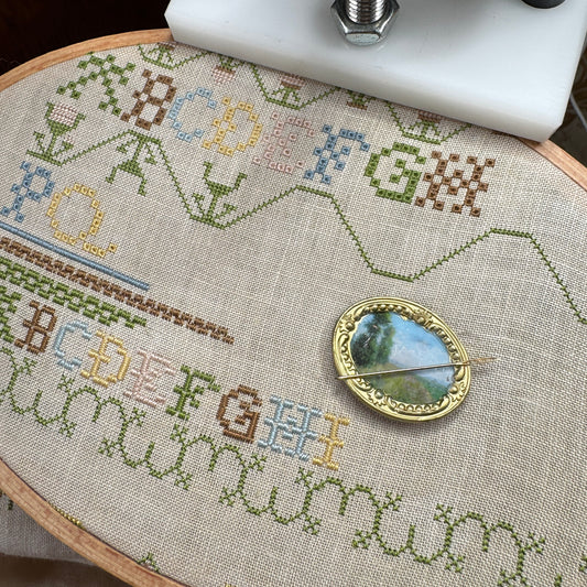 Hobby House Needleworks | Vintage Landscape Needle Minder