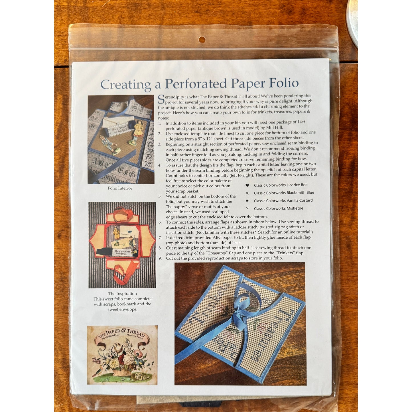 NeedleWorkPress | Creating a Perforated Paper Folio