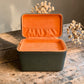 WinterBury Greenish Teal Double Tray Needlework Sewing Case