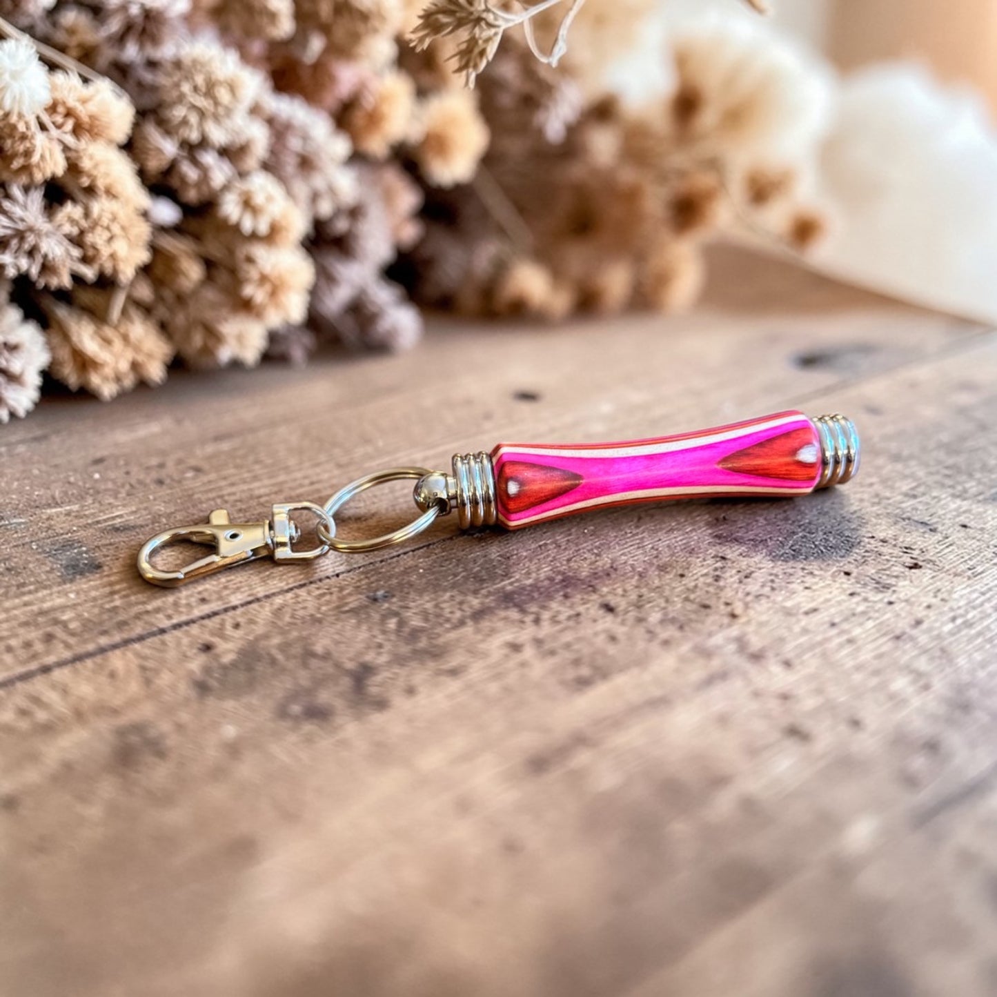 Hand-Turned Wood Needle Case
