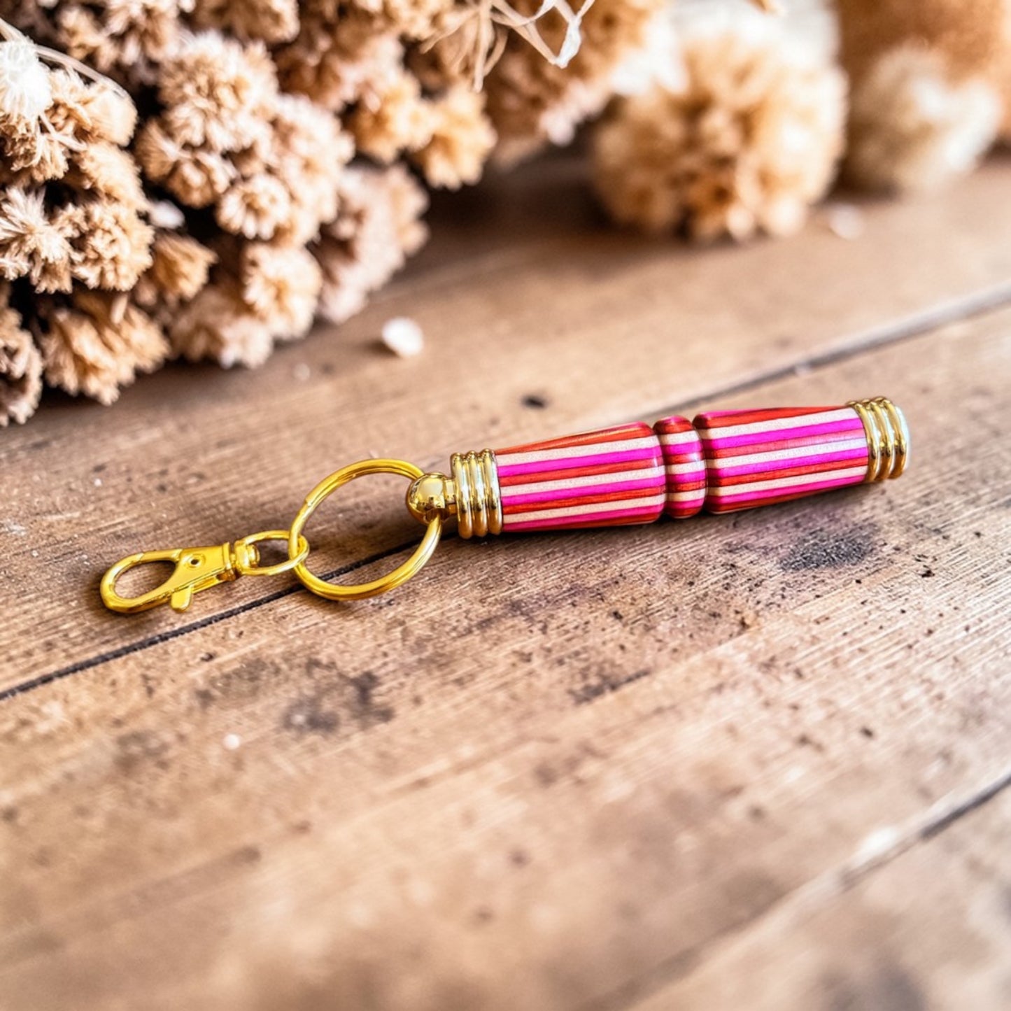Hand-Turned Wood Needle Case
