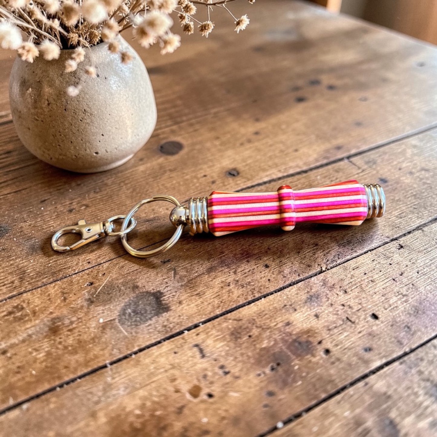 Hand-Turned Wood Needle Case