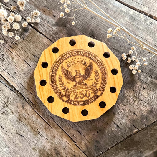 It's All About the Wood | Americana #2  12-sided Thread Keep
