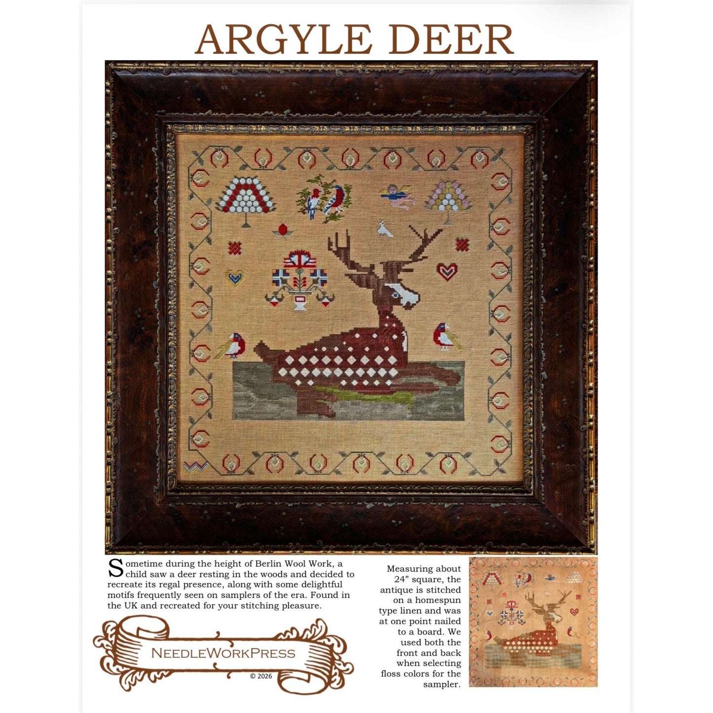 NeedleWorkPress | Argyle Deer MARKET 2026