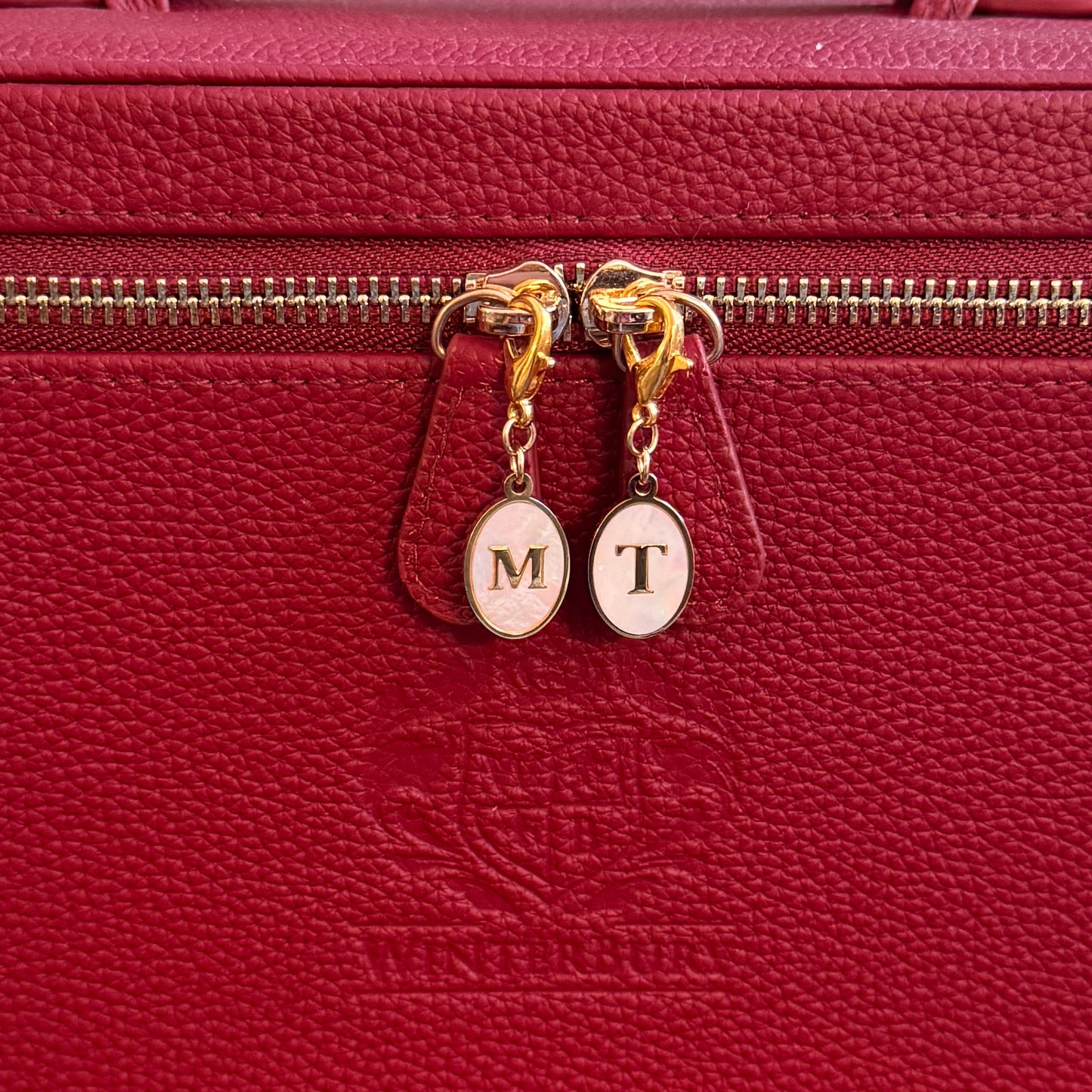 Jersey Girl | Mother of Pearl Initial Zipper Pull