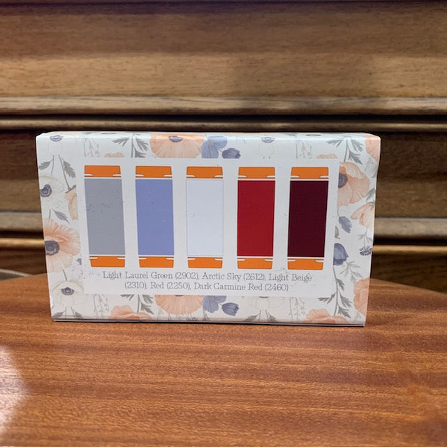 Aurifil Boxed Set ~ The Colors of Useful Work ~ Exclusive ~ 5 Small Spools 50 wt.