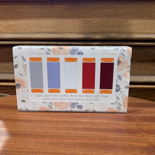 Aurifil Boxed Set ~ The Colors of Useful Work ~ Exclusive ~ 5 Small Spools 50 wt.