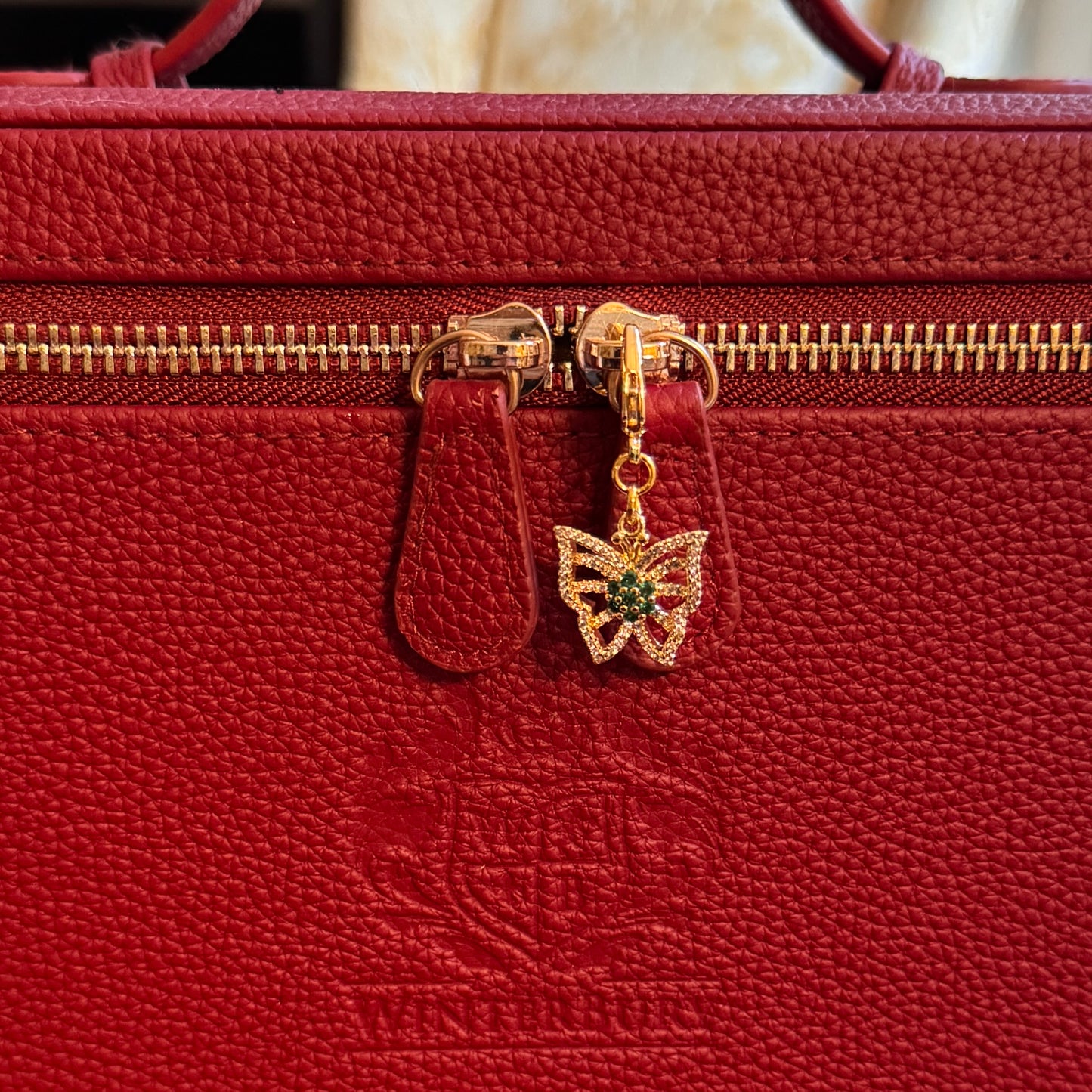Minnie McBean Zipper Fob / Pull | Butterfly