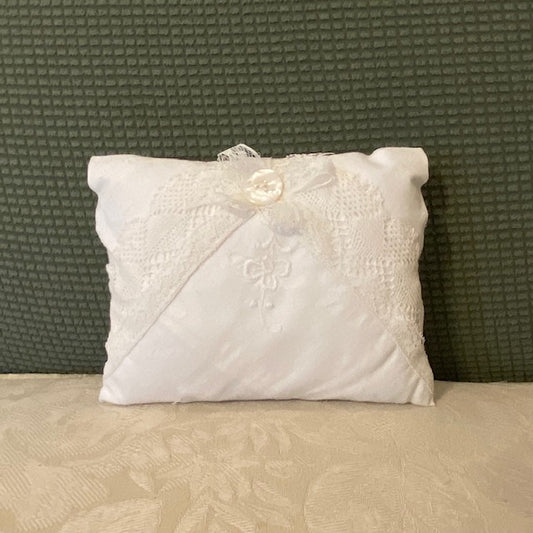 Paxe's Designs | Mini Vintage White Work Pillow