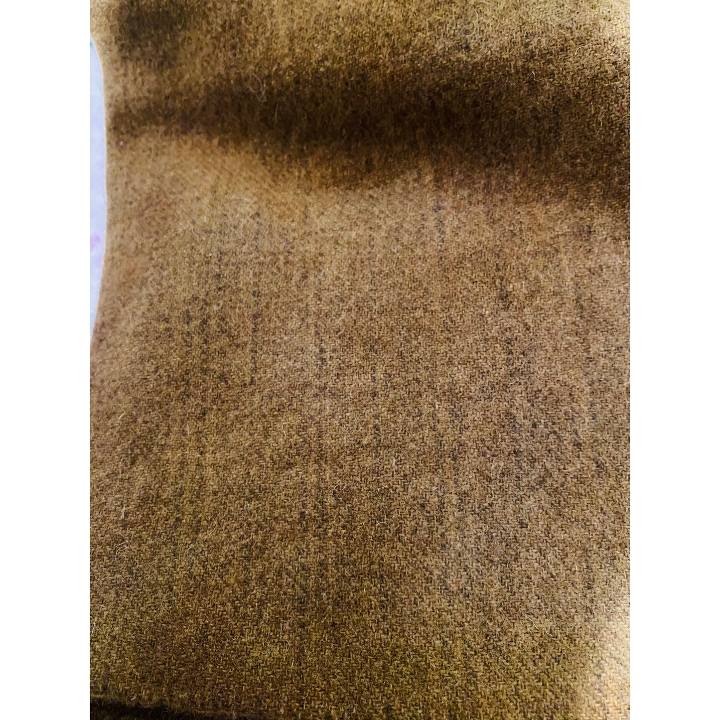 Blackberry Primitives ~ Butterscotch TEXTURED Hand-Dyed Wool Fabric Fat Quarter