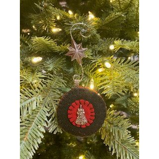 Paxe's Designs ~ Wool Penny Christmas Ornament | Christmas Bell
